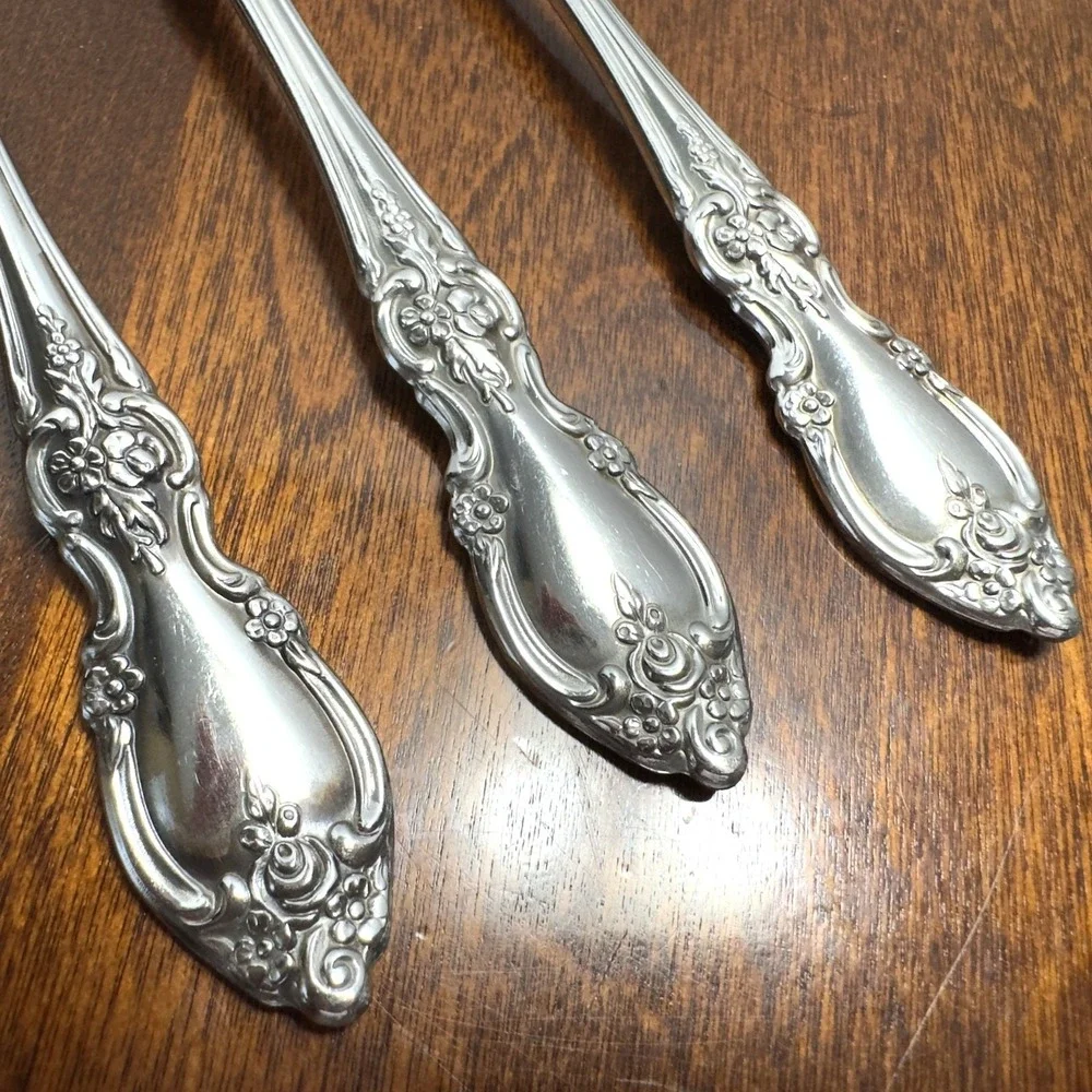 Oneida LOUISIANA Stainless Steel Flatware Lot of 3 Dinner Forks
